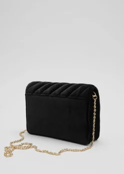 & Other Stories Shoulder Bags | Velvet Shoulder Bag Black