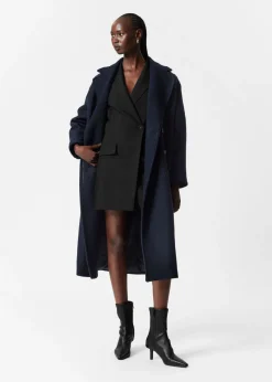 & Other Stories Outerwear | Voluminous Belted Wool Coat