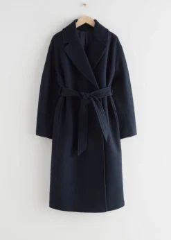 & Other Stories Outerwear | Voluminous Belted Wool Coat