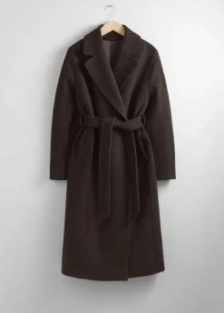 & Other Stories Outerwear | Voluminous Belted Wool Coat