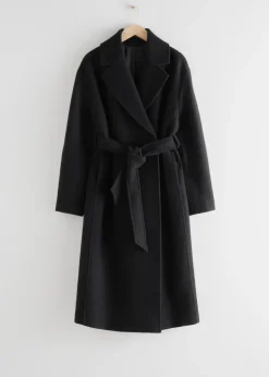 & Other Stories Outerwear | Voluminous Belted Wool Coat
