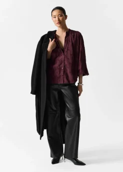 & Other Stories Blouses & Shirts | Voluminous Floral-Appliqué Blouse