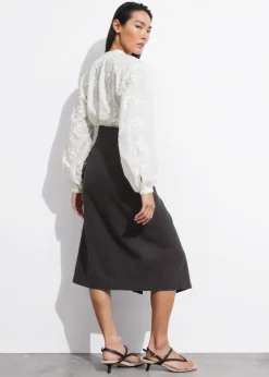 & Other Stories Blouses & Shirts | Voluminous Floral-Appliqué Blouse