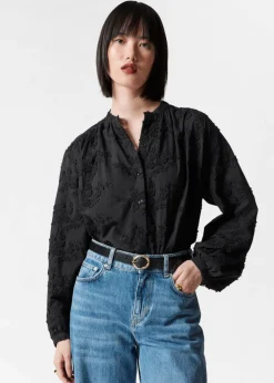 & Other Stories Blouses & Shirts | Voluminous Floral-Appliqué Blouse