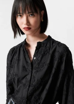 & Other Stories Blouses & Shirts | Voluminous Floral-Appliqué Blouse