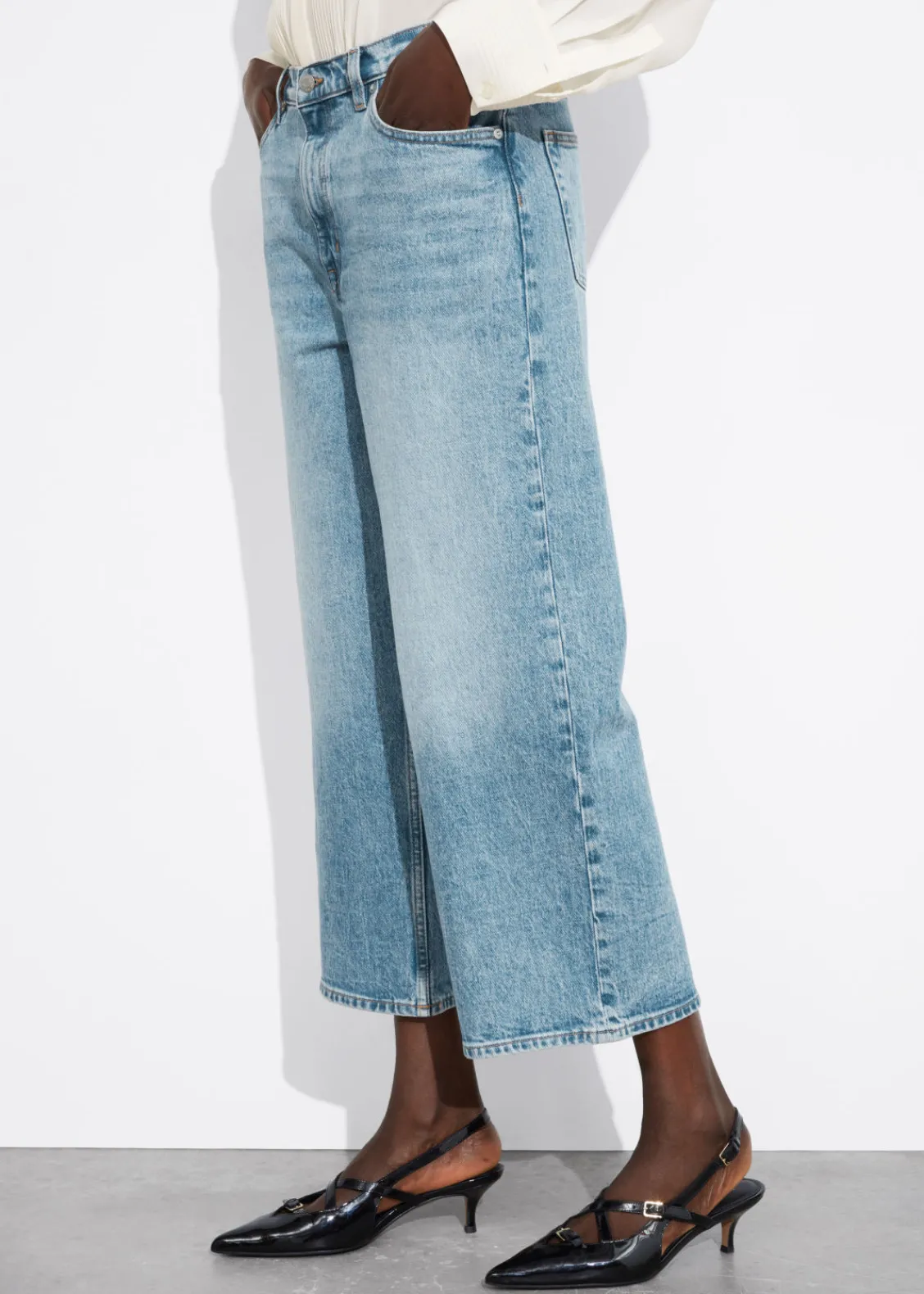 & Other Stories Jeans | Wide Cropped Jeans