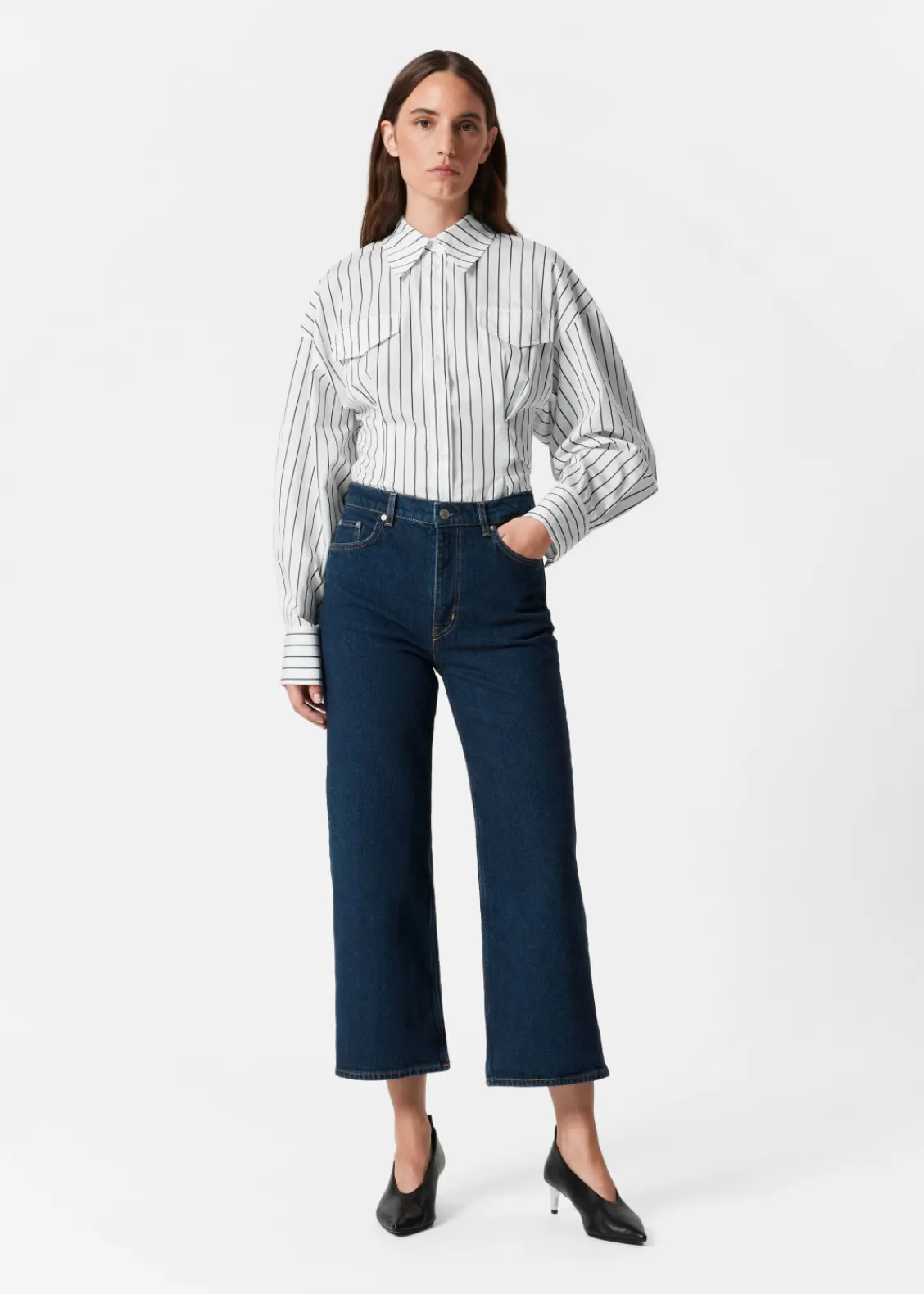 & Other Stories Jeans | Wide Cropped Jeans