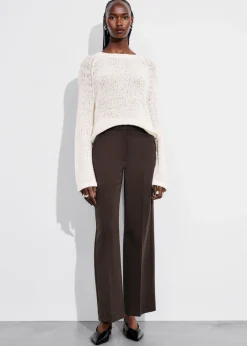 & Other Stories Pants | Wide Press-Crease Trousers