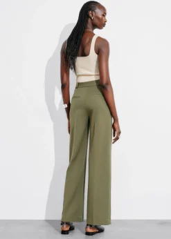 & Other Stories Pants | Wide Press-Crease Trousers