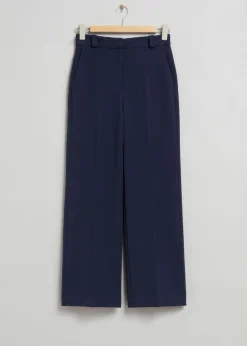 & Other Stories Pants | Wide Press-Crease Trousers