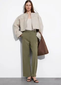 & Other Stories Pants | Wide Press-Crease Trousers