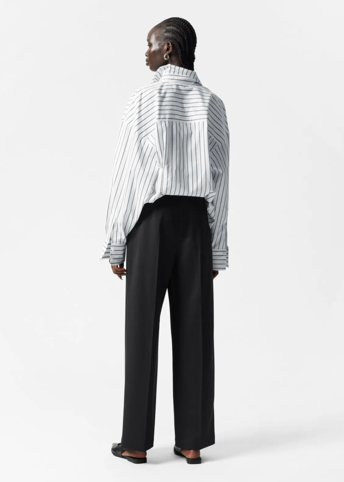 & Other Stories Pants | Wide Sailor Trousers Black