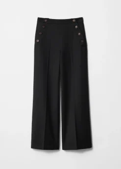 & Other Stories Pants | Wide Sailor Trousers Black
