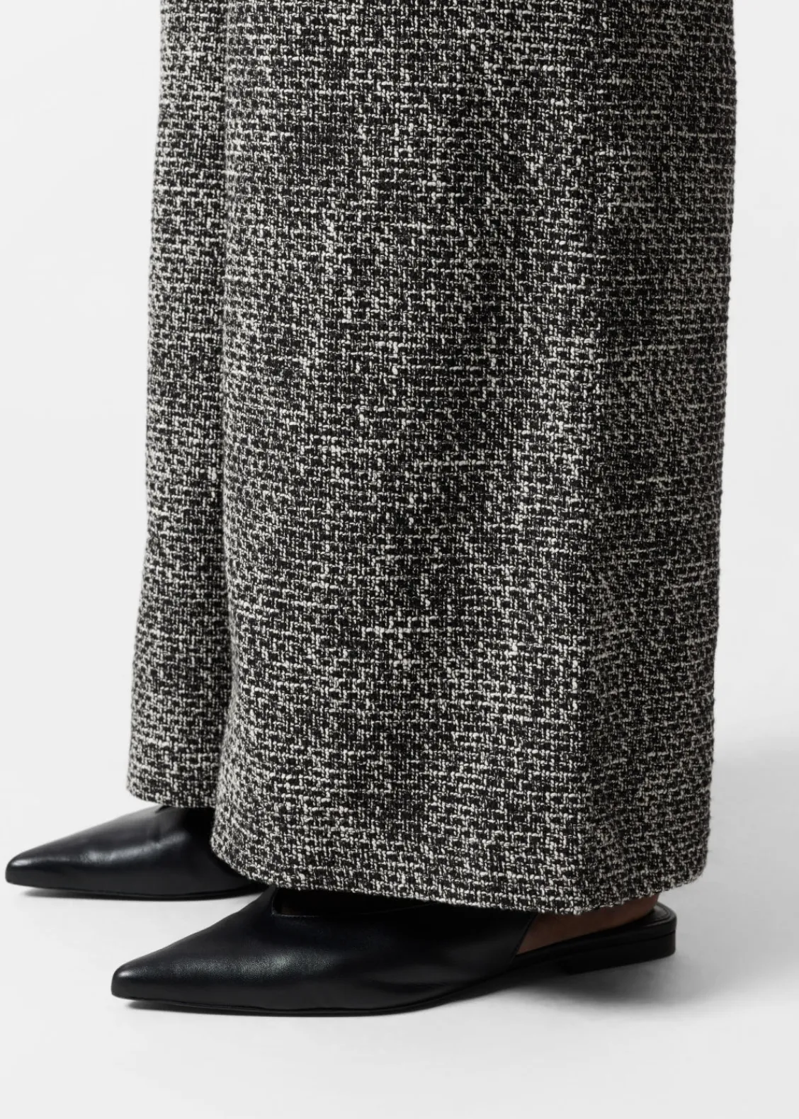 & Other Stories Jumpsuits | Pants | Wide Sleeveless Tweed Jumpsuit Black Tweed