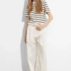 & Other Stories Pants | Wide Tailored Trousers White