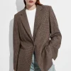 & Other Stories Blazers & Vests | Wool-Blend Blazer Brown Houndstooth