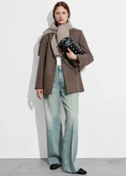 & Other Stories Blazers & Vests | Wool-Blend Blazer Brown Houndstooth