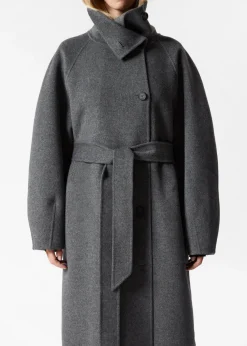 & Other Stories Outerwear | Wool-Blend Funnel-Collar Coat