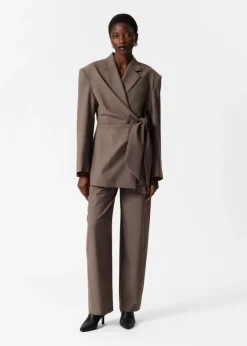 & Other Stories Sets & Suits | Blazers & Vests | Wool-Blend Wrap Blazer Mole
