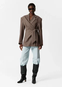 & Other Stories Sets & Suits | Blazers & Vests | Wool-Blend Wrap Blazer Mole