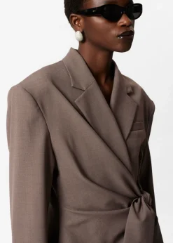 & Other Stories Sets & Suits | Blazers & Vests | Wool-Blend Wrap Blazer Mole